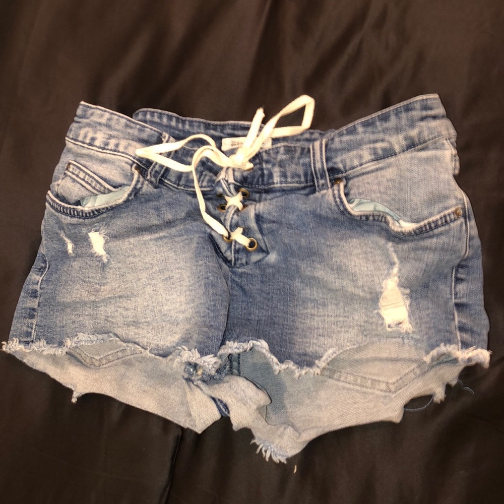 denim shorts